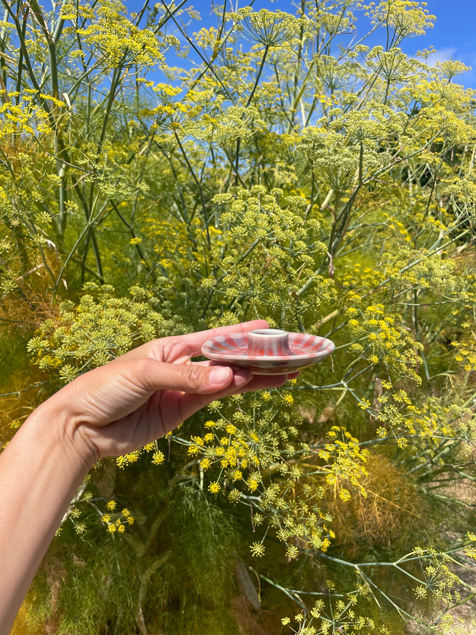 Fuzzy net candle holder