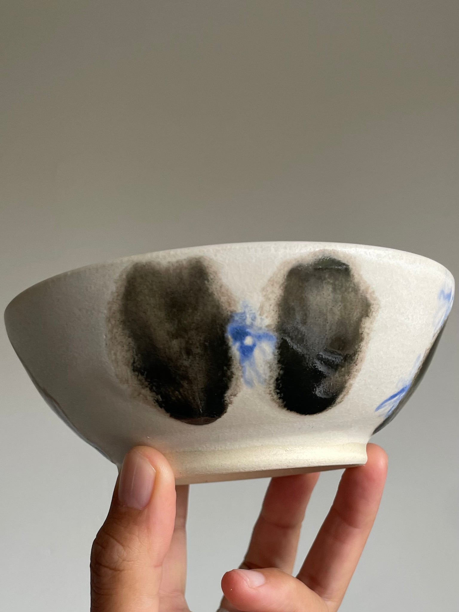 white matte flower small bowl