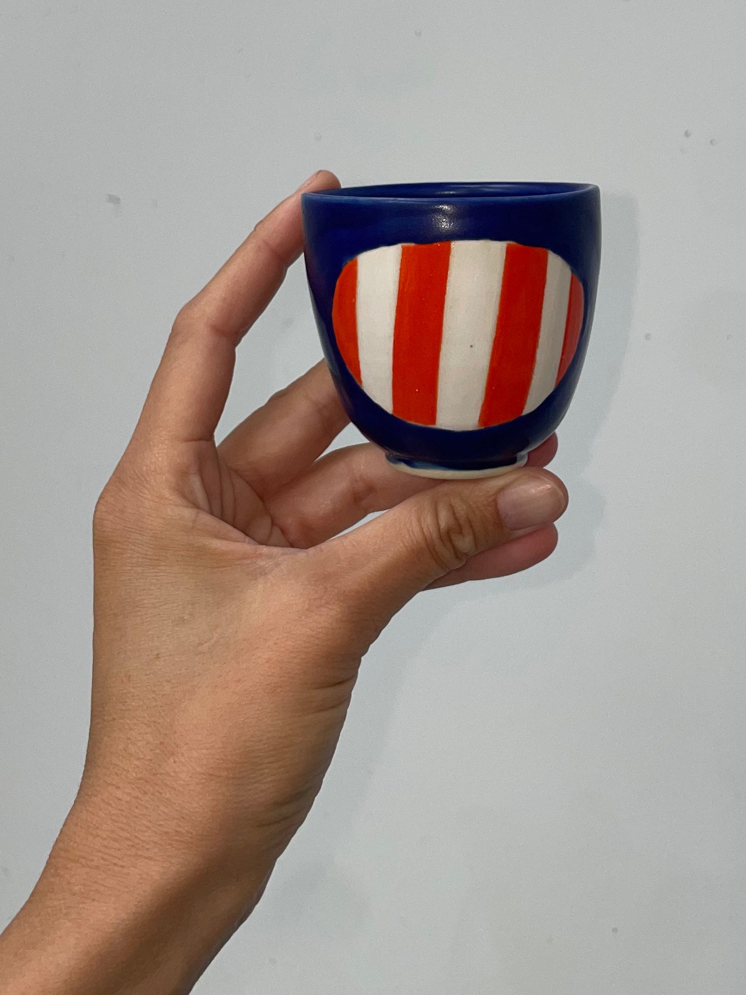 CUP Dark blue tomato stripe