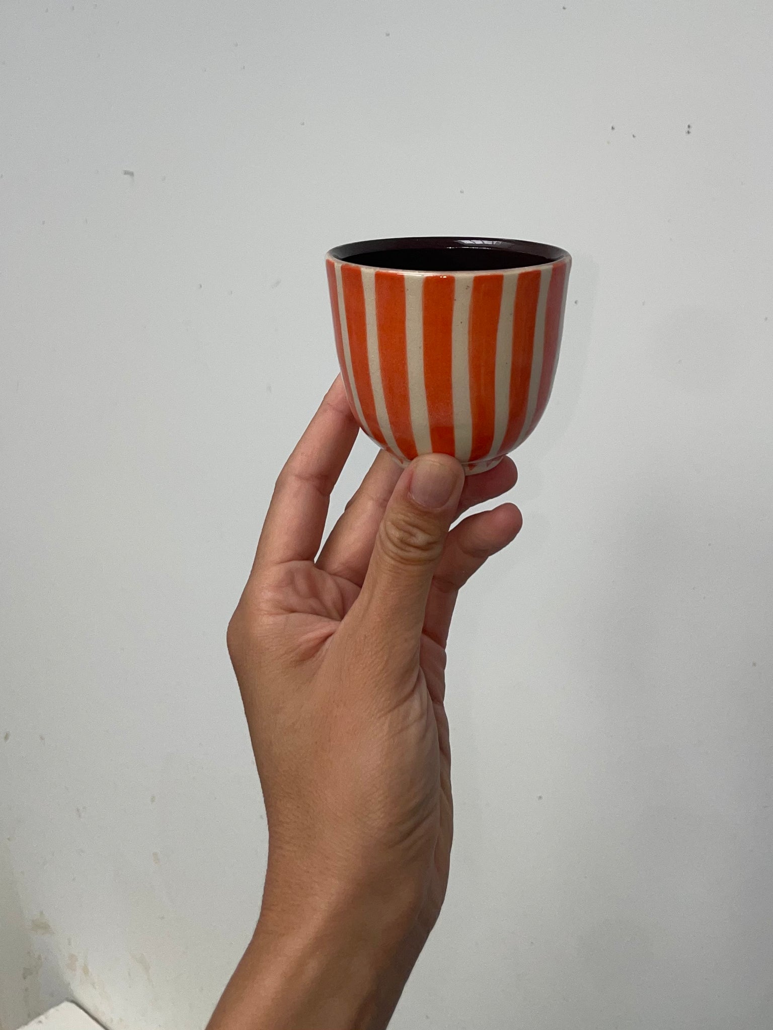 CUP Tomato stripe brown