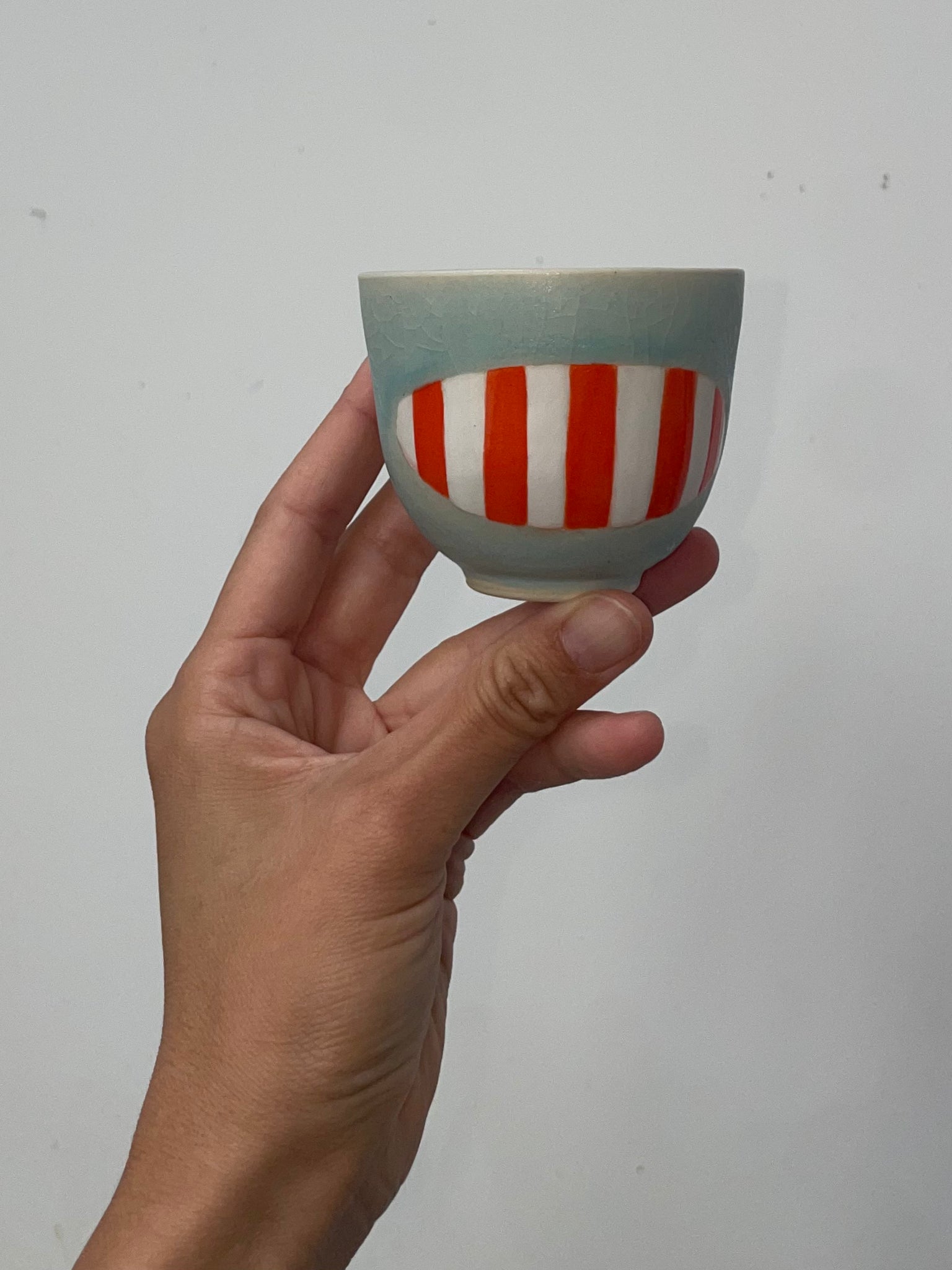 CUP Light blue tomato stripe