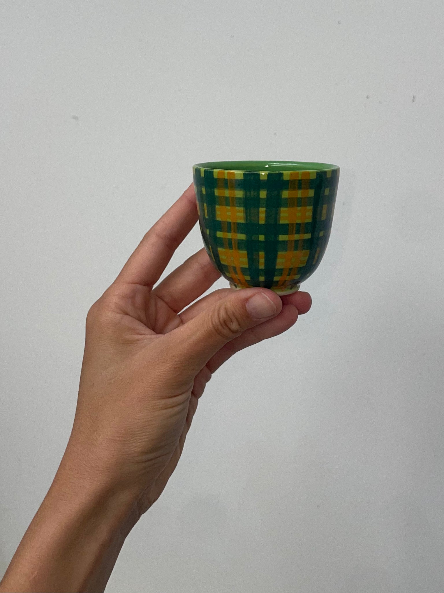 CUP Green plaid