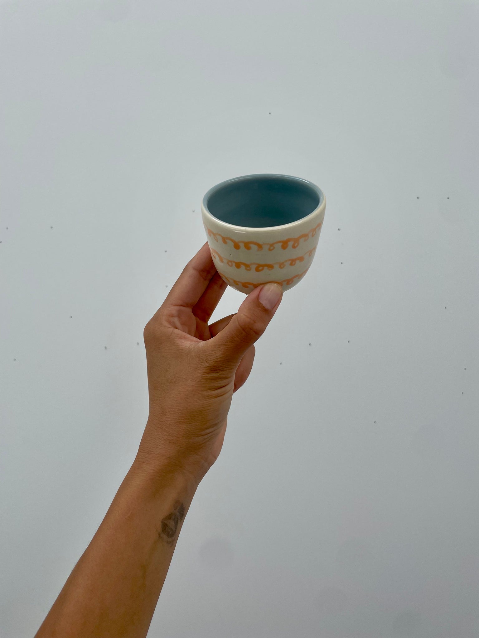 Peach Squiggle Cup 3