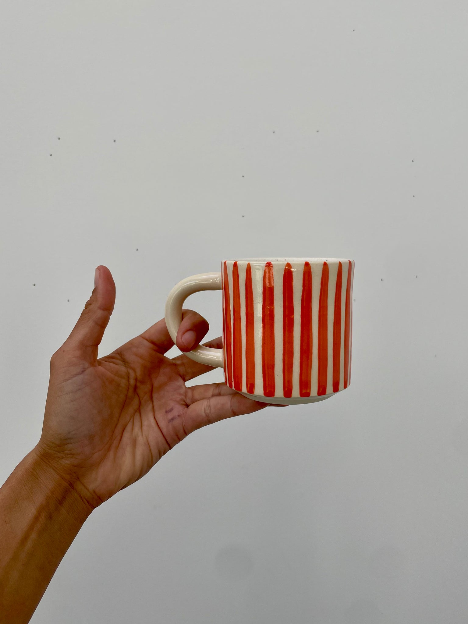 Orange Stripe Mug 3