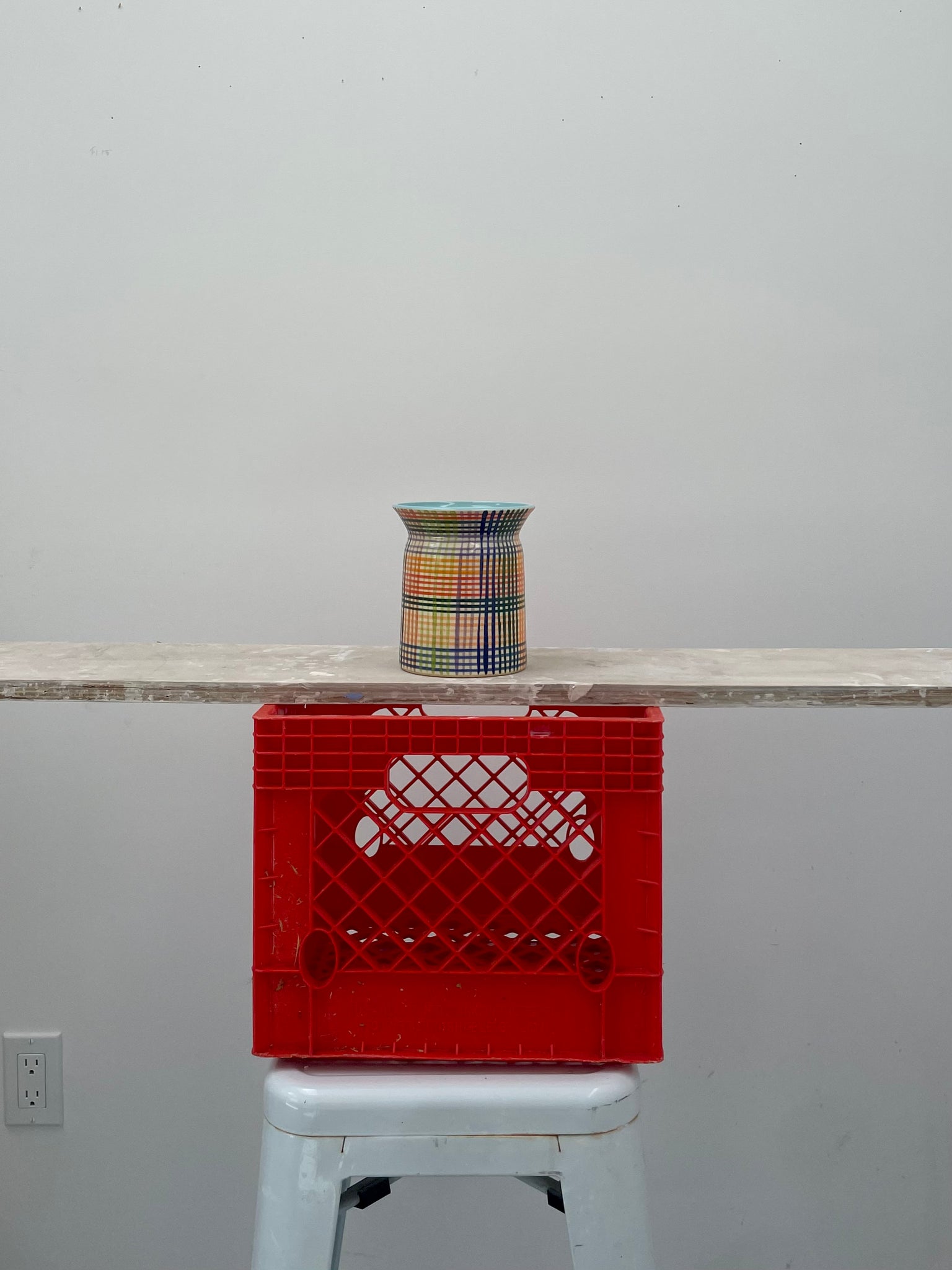 Very Multi Stripe Vase 2